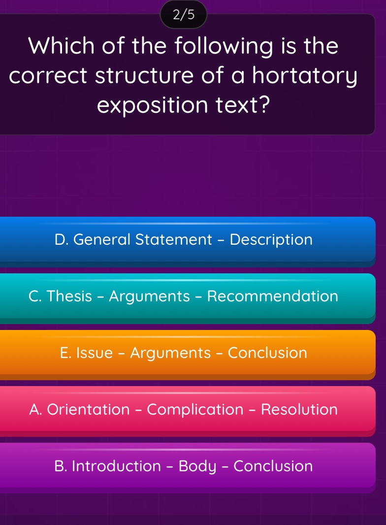 Which of the following is the correct | StudyX