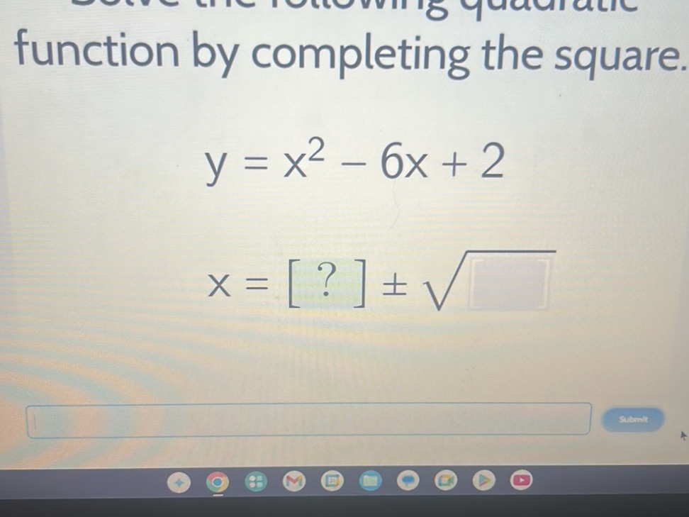 Solve the following quadratic function by | StudyX
