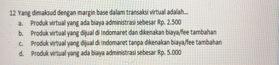 12 Yang dimaksud dengan margin base dalam | StudyX