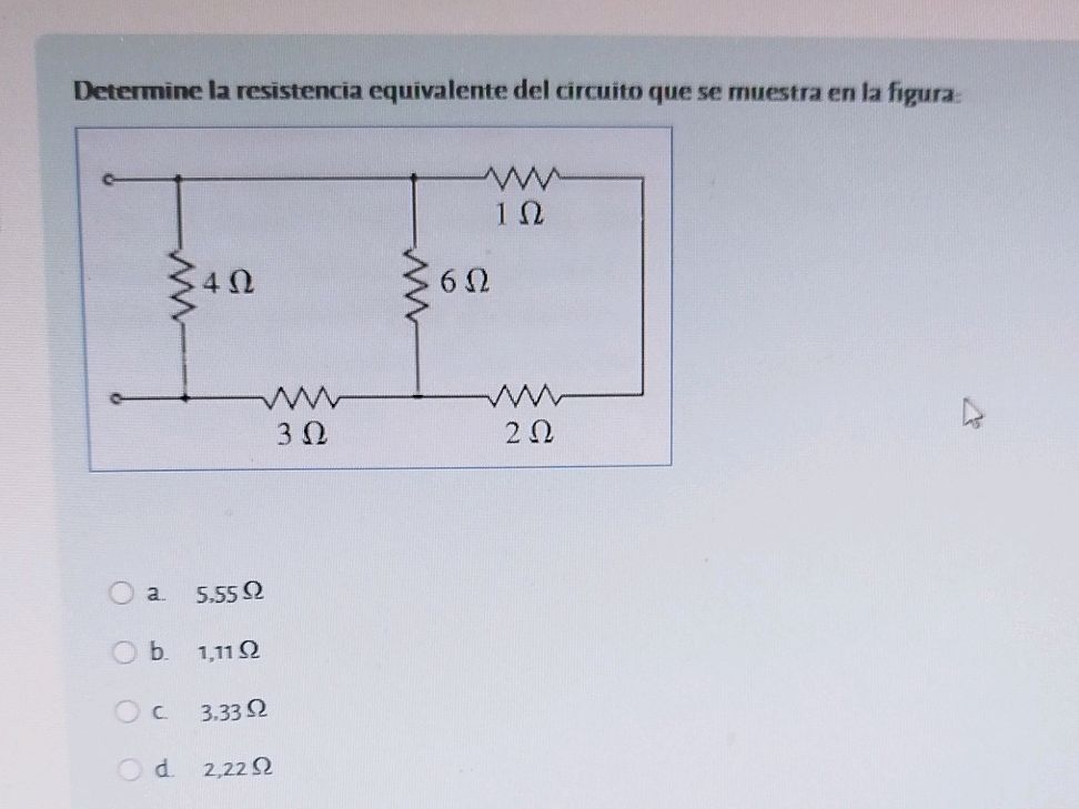 Determine la resistencia equivalente del | StudyX