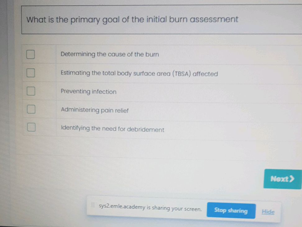 What is the primary goal of the initial burn | StudyX
