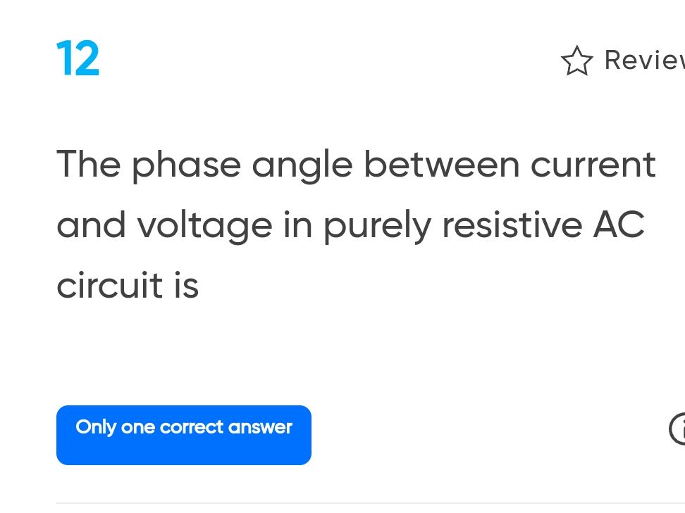 The phase angle between current and voltage | StudyX