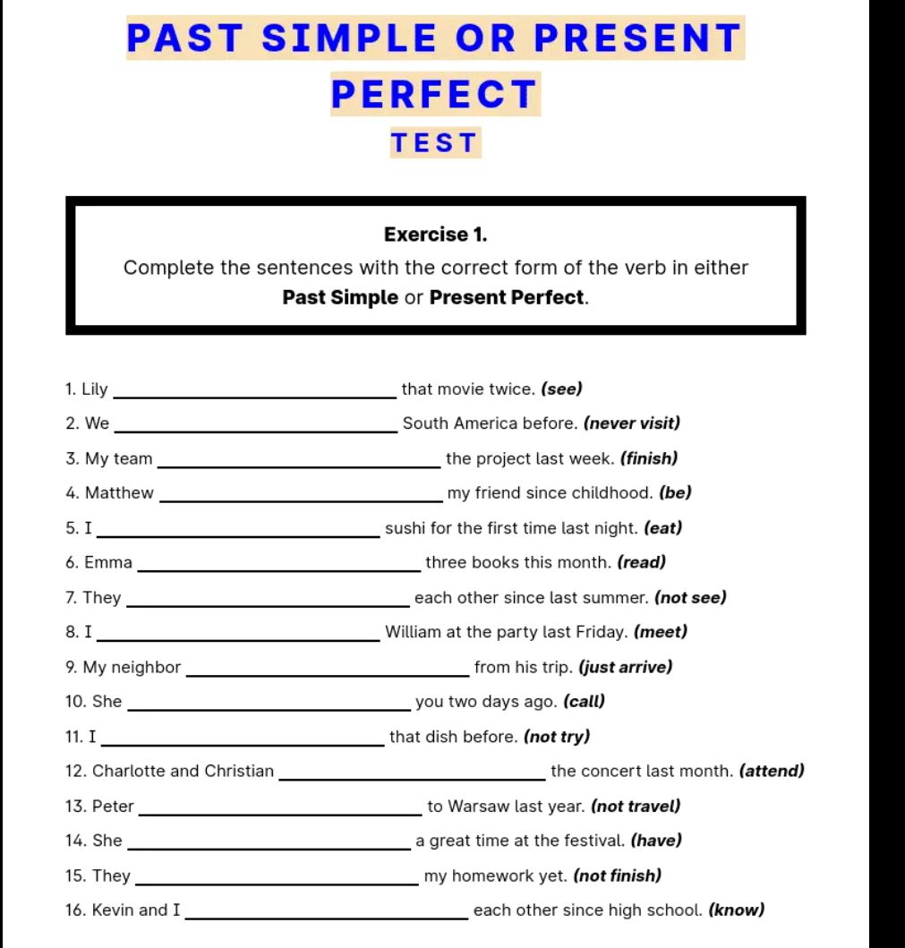 Exercise 1. Complete the sentences with the | StudyX
