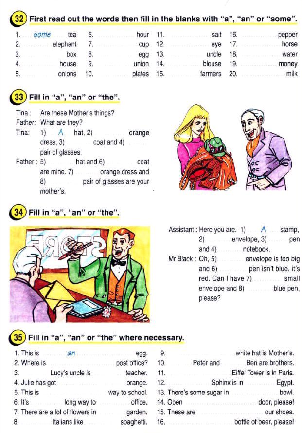 32) First read out the words then fill in | StudyX