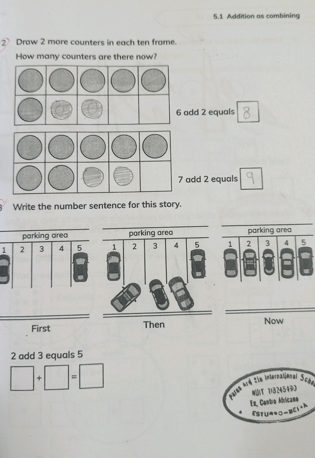 2 Draw 2 more counters in each ten frame. | StudyX