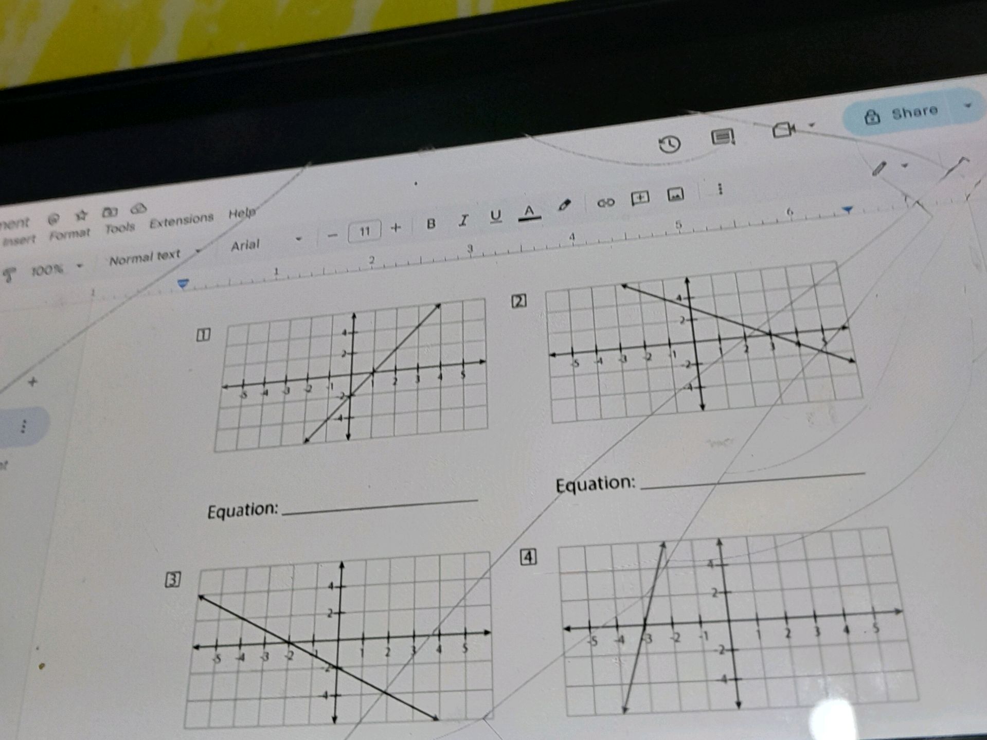 1. (Graph) Equation: _____ 2. (Graph) | StudyX