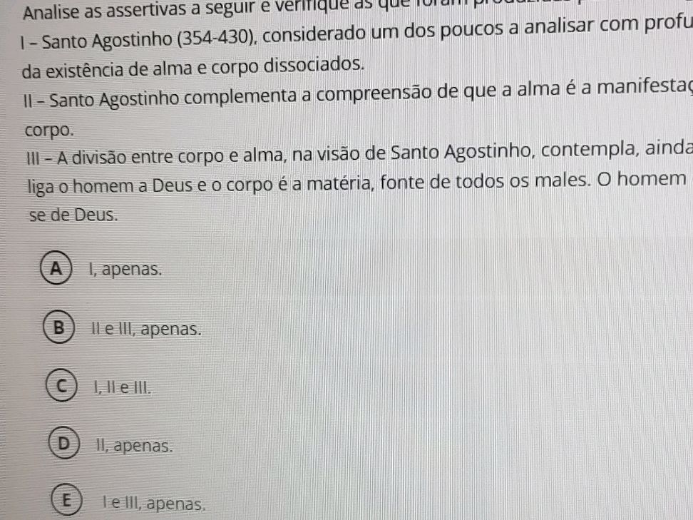 Analise as assertivas a seguir e verifique. | StudyX