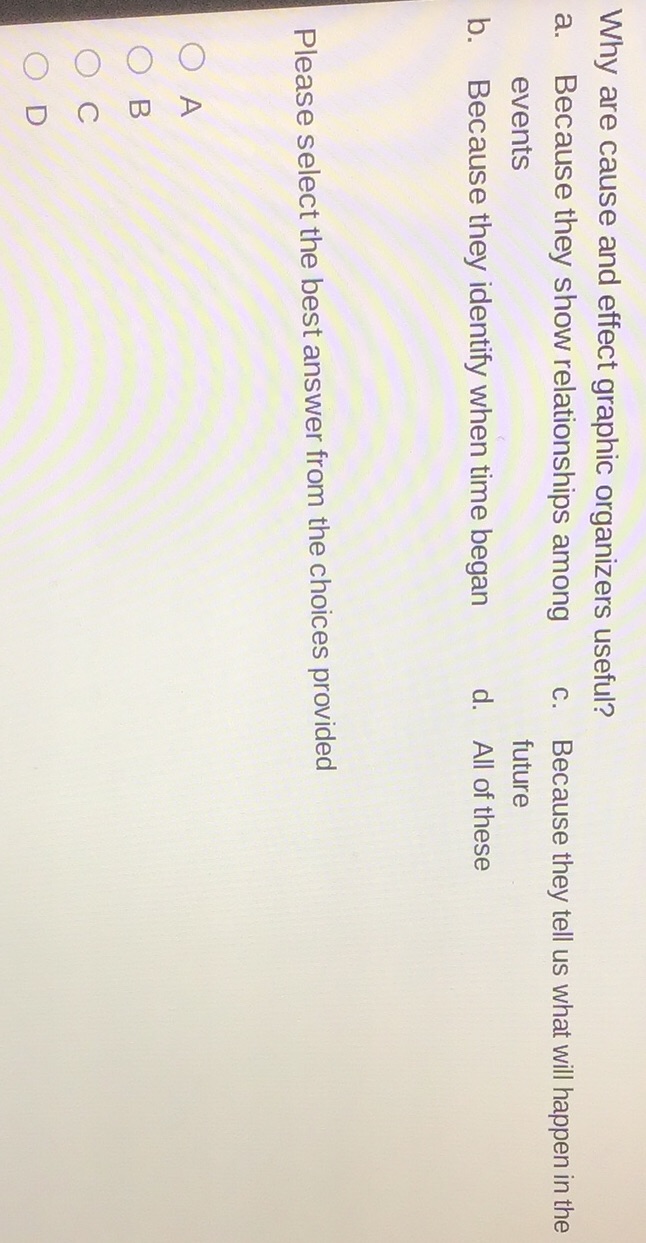 Why are cause and effect graphic organizers | StudyX