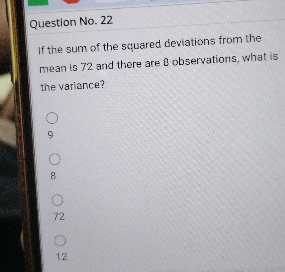 If the sum of the squared deviations from | StudyX