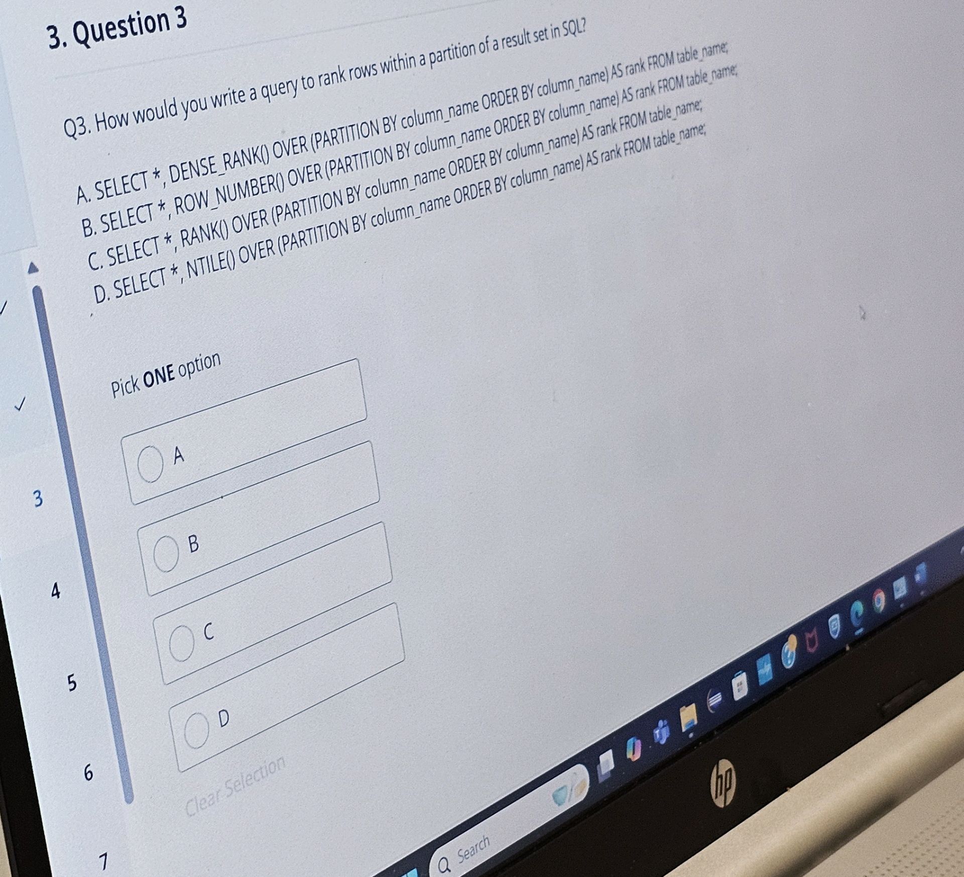 Questions In Rows 123 3. Question 3 Q3. How would you write a | StudyX