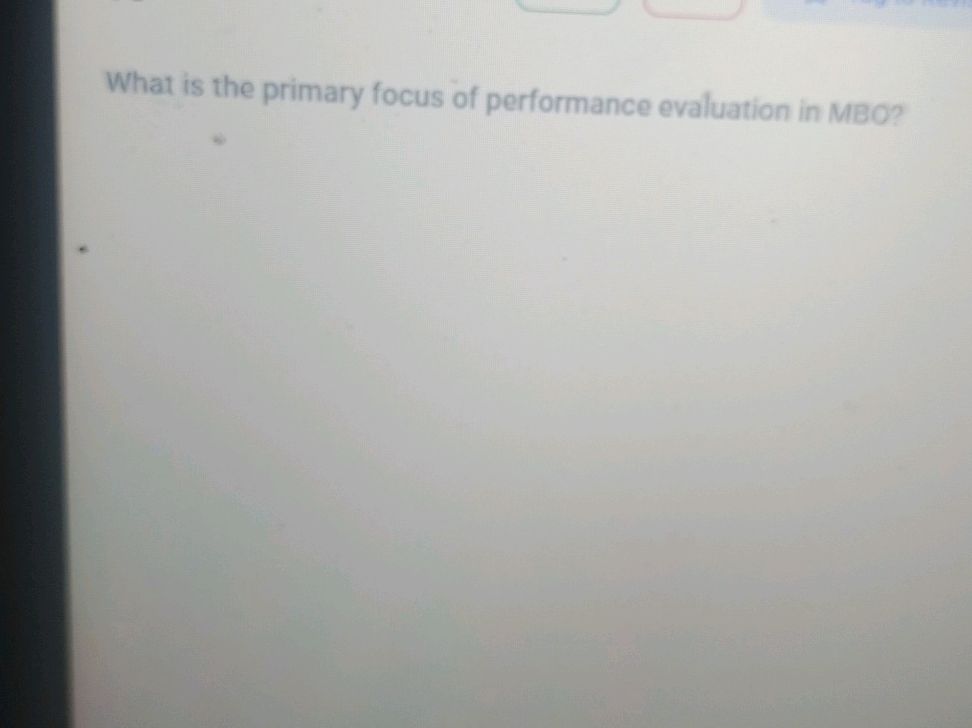 What is the primary focus of performance | StudyX