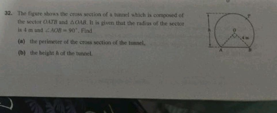 32. The figure shows the cross section of a | StudyX