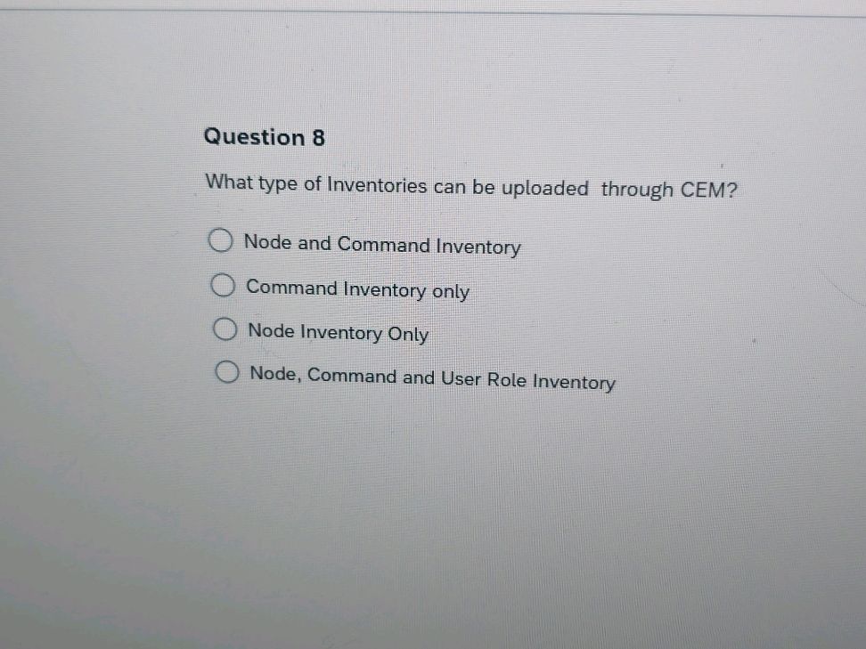 Question 8 What type of Inventories can be | StudyX