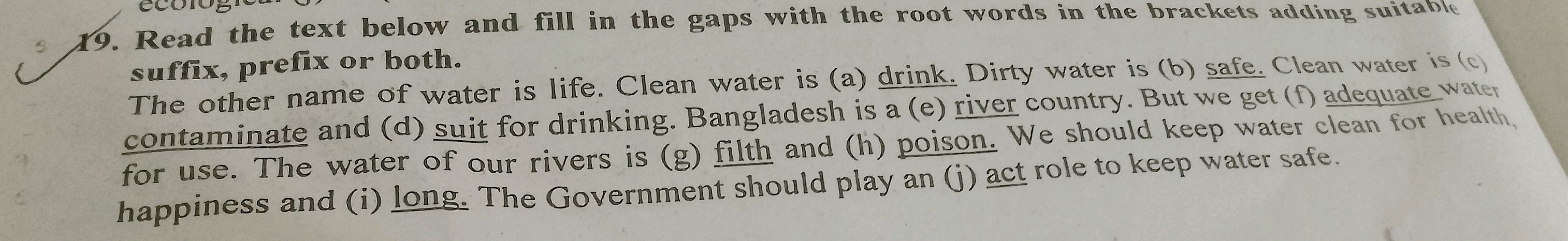 19. Read the text below and fill in the gaps | StudyX