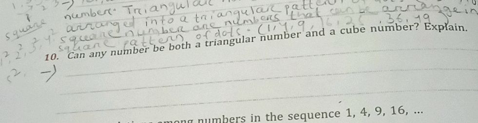 Cube Triangular Numbers 10. Can any number be both a triangular | StudyX