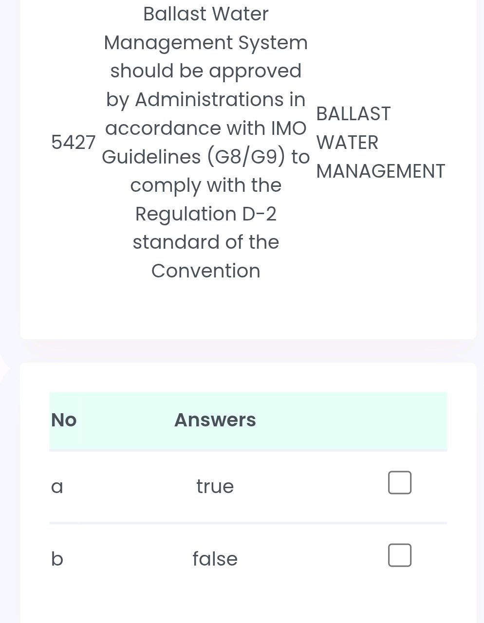 Ballast Water Management System should be | StudyX