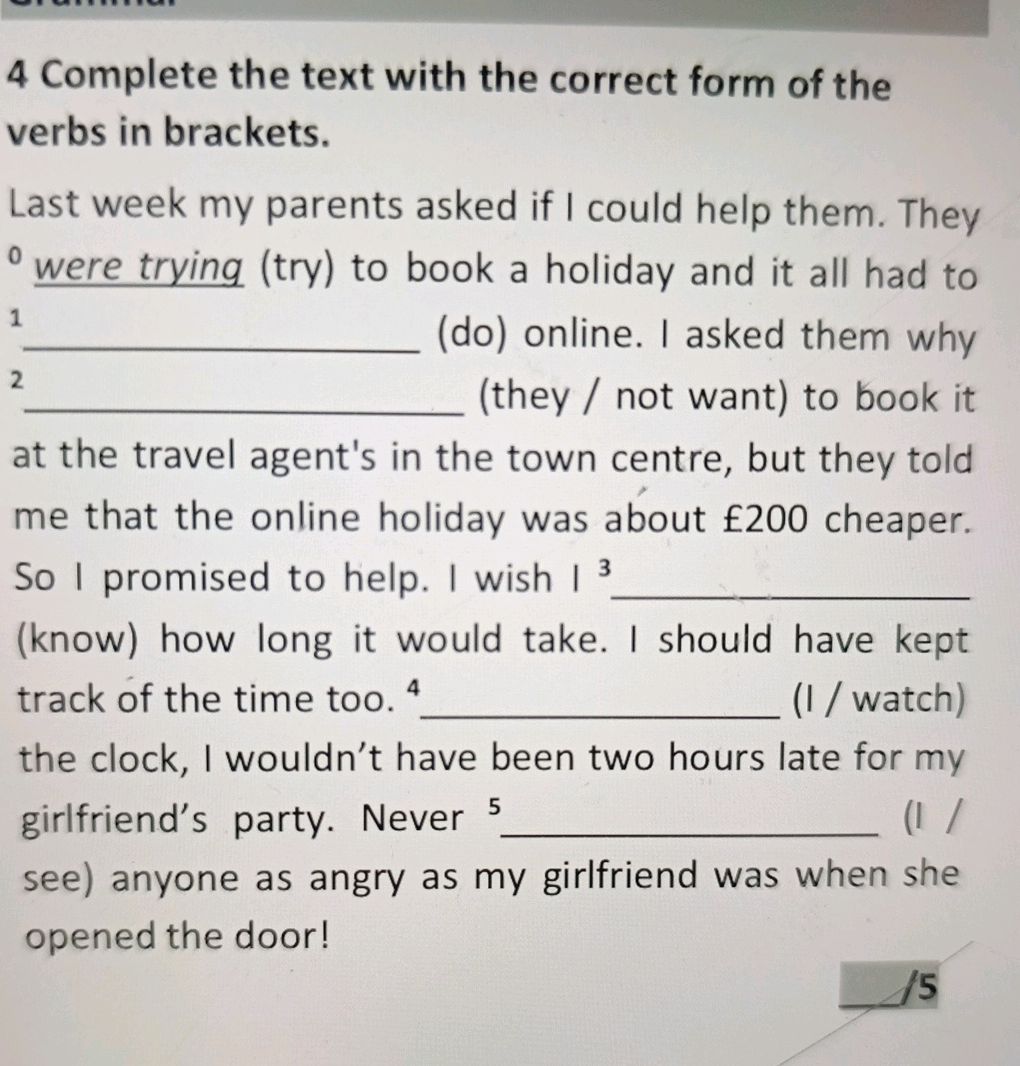 4 Complete the text with the correct form of | StudyX