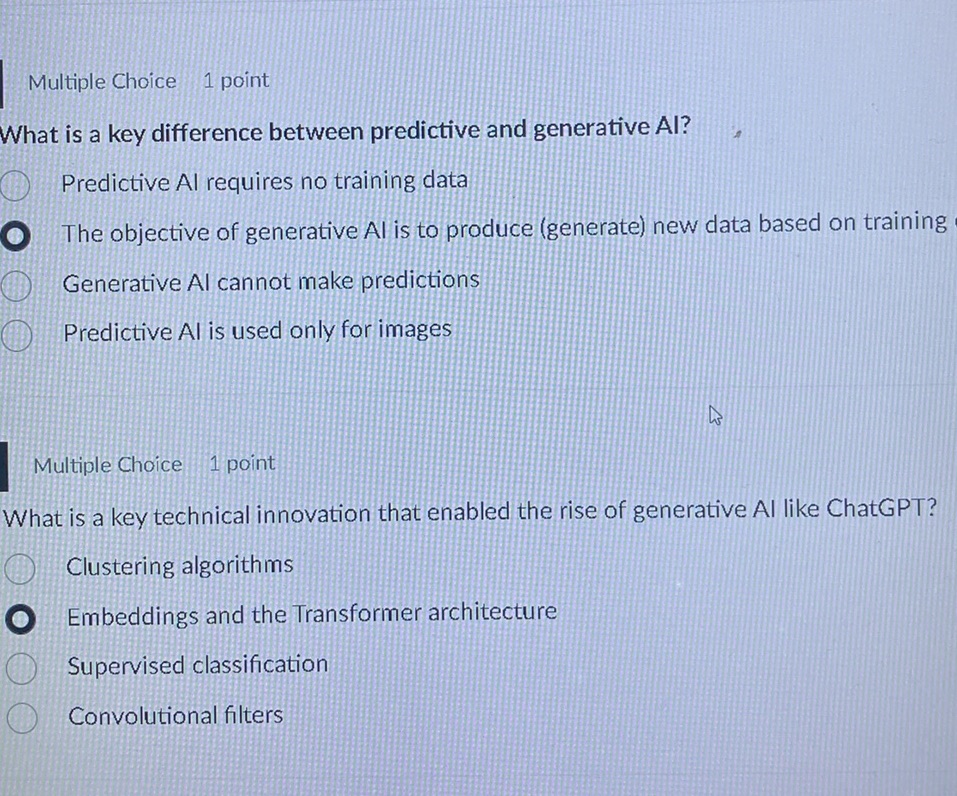What is a key difference between predictive | StudyX