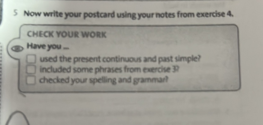 5 Now write your postcard using your notes | StudyX