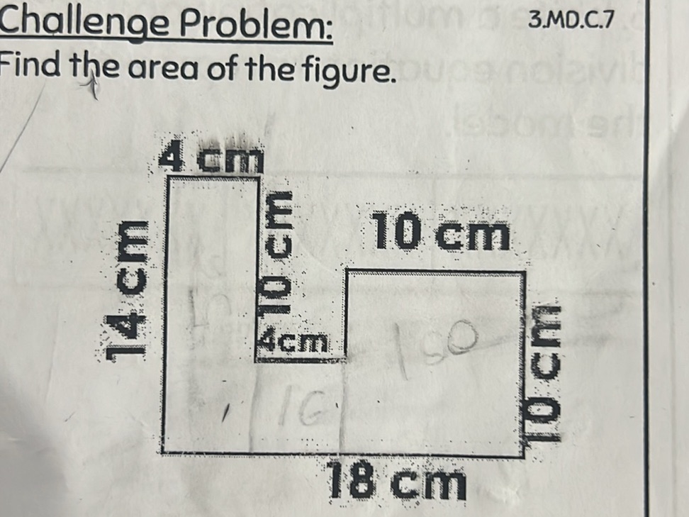 Challenge Problem: Find the area of the | StudyX