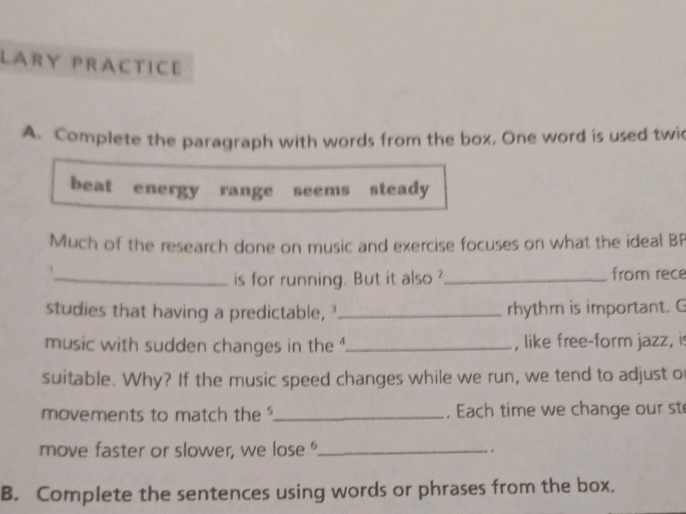 A. Complete the paragraph with words from | StudyX