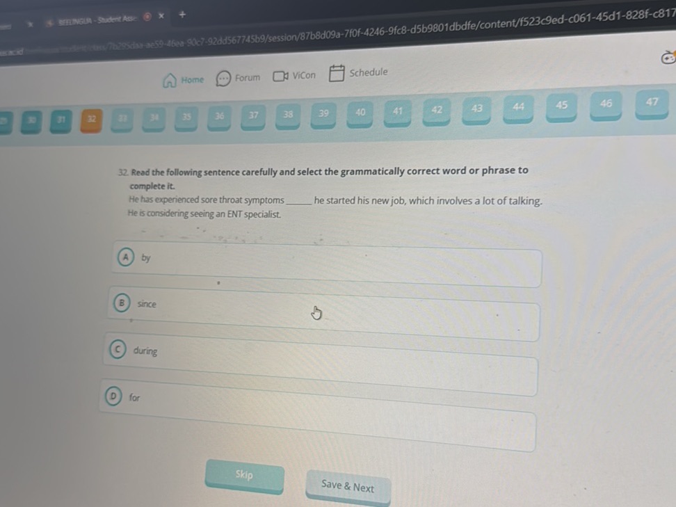 32. Read the following sentence carefully | StudyX