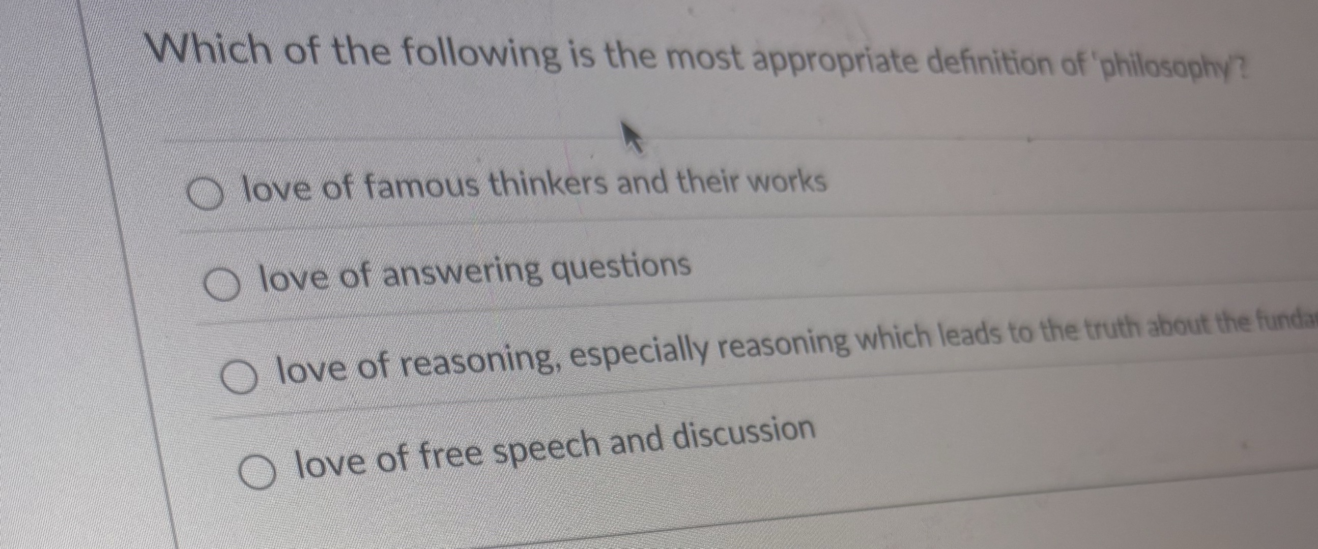Which of the following is the most | StudyX