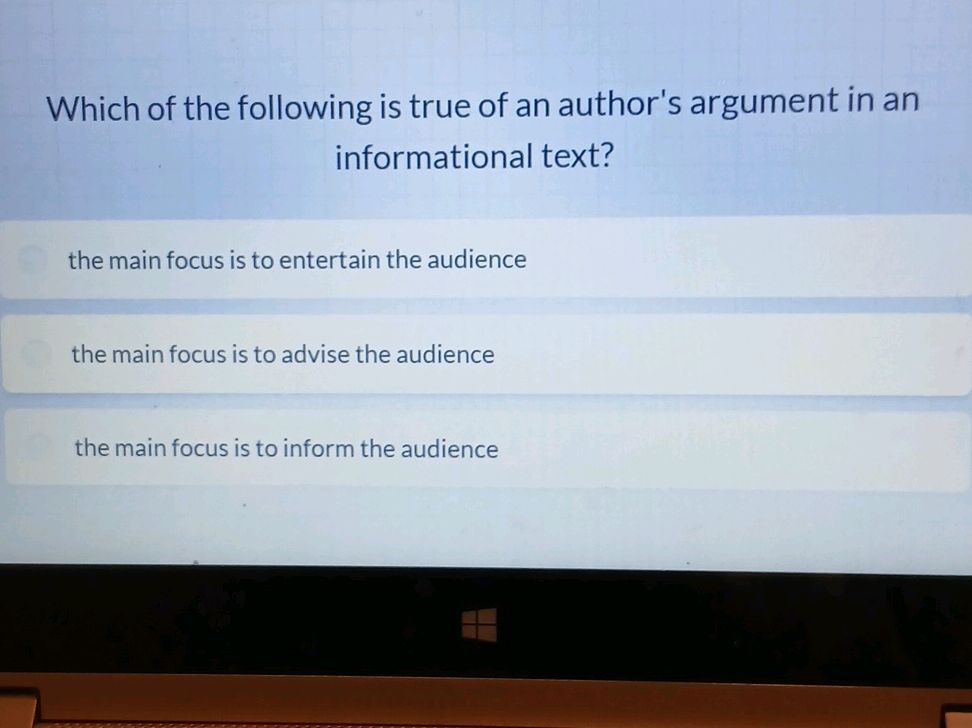Which of the following is true of an | StudyX