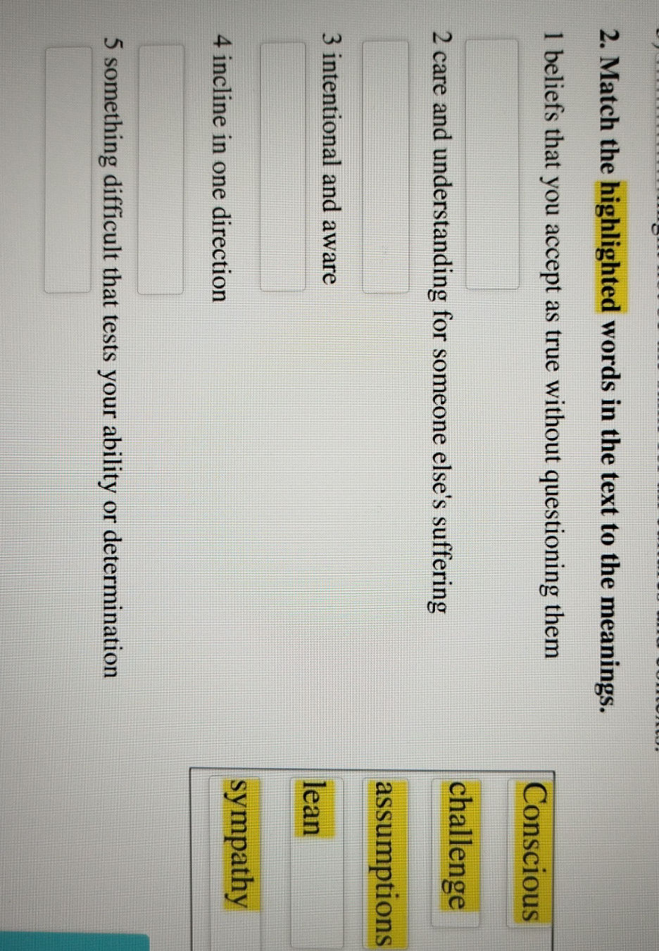 Match the highlighted words in the text to | StudyX