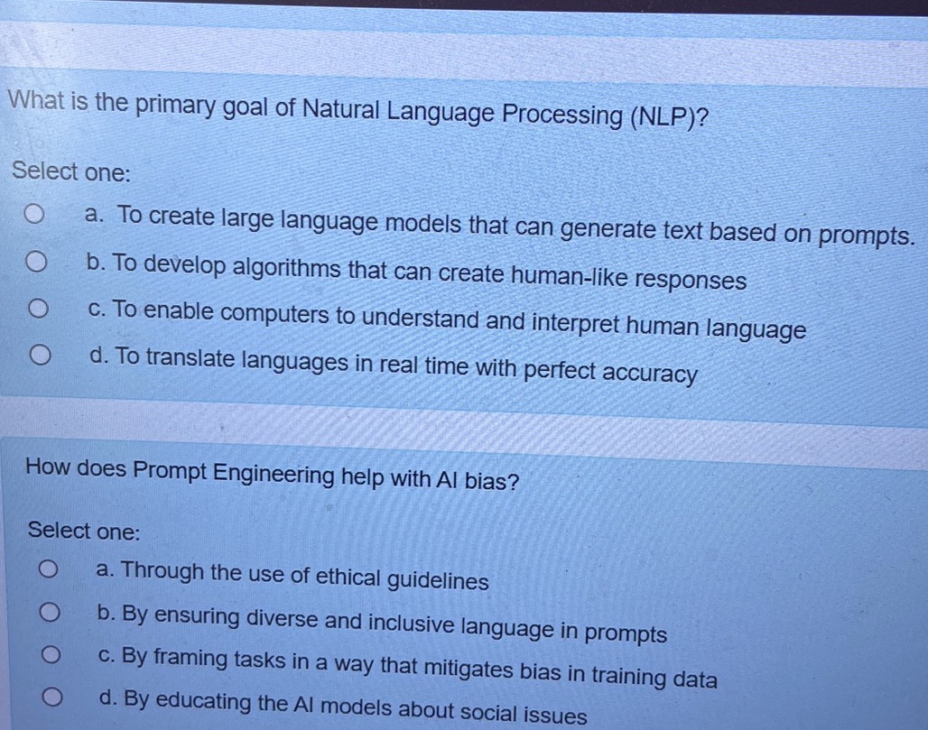 What is the primary goal of Natural Language | StudyX