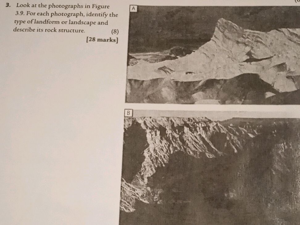 3. Look at the photographs in Figure 3.9. | StudyX