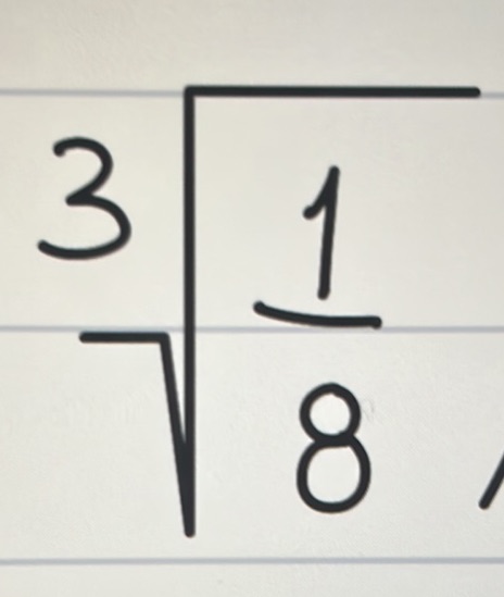 Subel Rood Cube root of 1/8