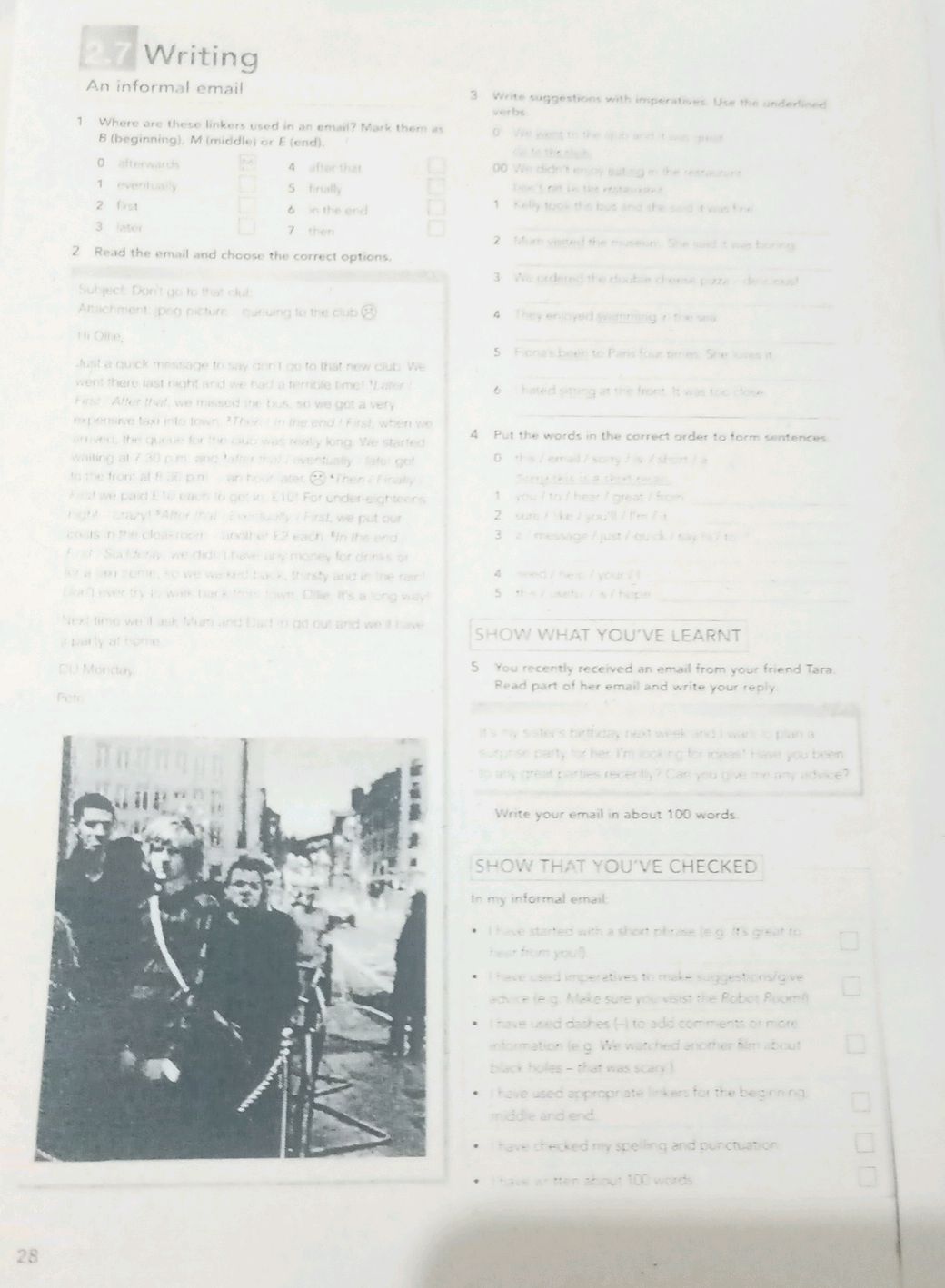 1 Where are these linkers used in an email? | StudyX