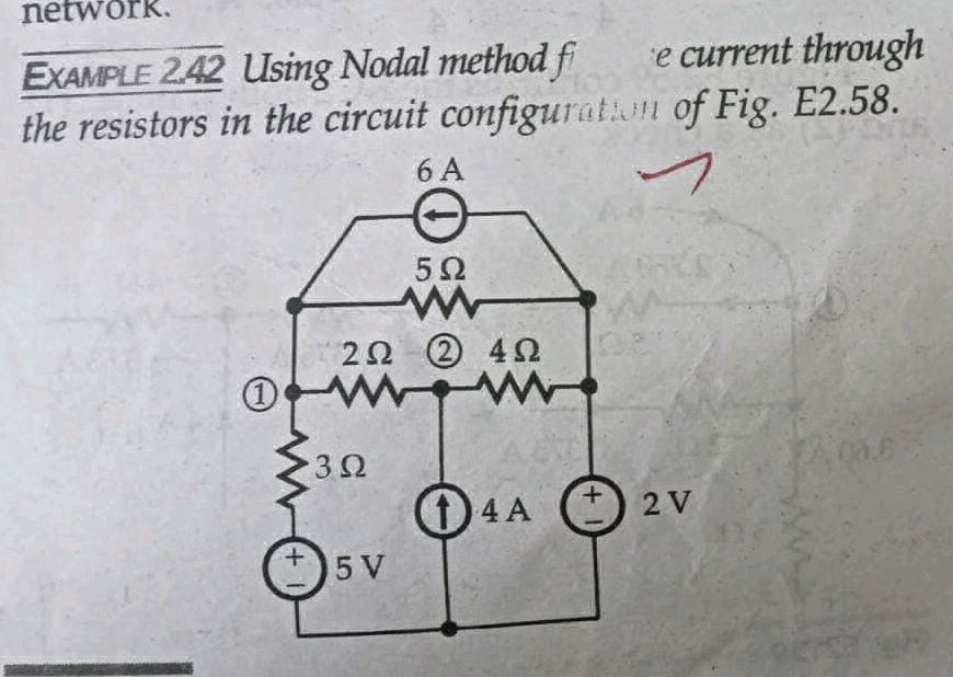 EXAMPLE 2.42 Using Nodal method for the | StudyX