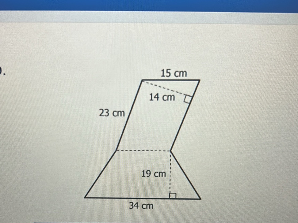 The image shows a composite shape with the | StudyX