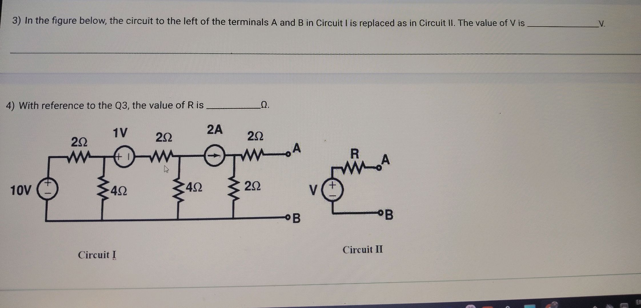 3) In the figure below, the circuit to the | StudyX