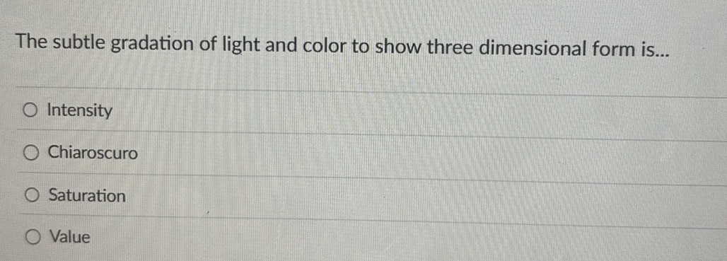 The subtle gradation of light and color to | StudyX