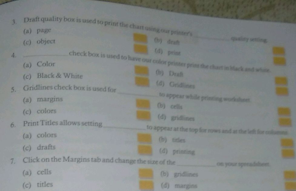 3. Draft quality box is used to print the | StudyX