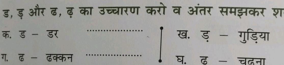 ड, ड़ और ढ, ढ़ का उच्चारण करो व अंतर समझकर श | StudyX