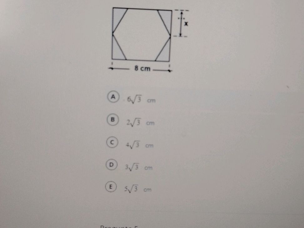 The image shows a square with a hexagon | StudyX