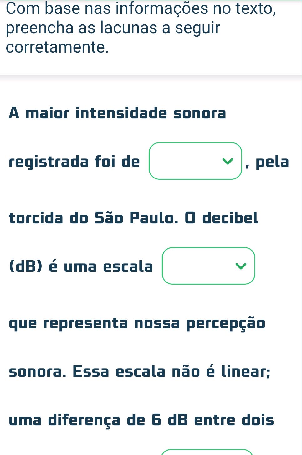 Com base nas informações no texto, preencha | StudyX