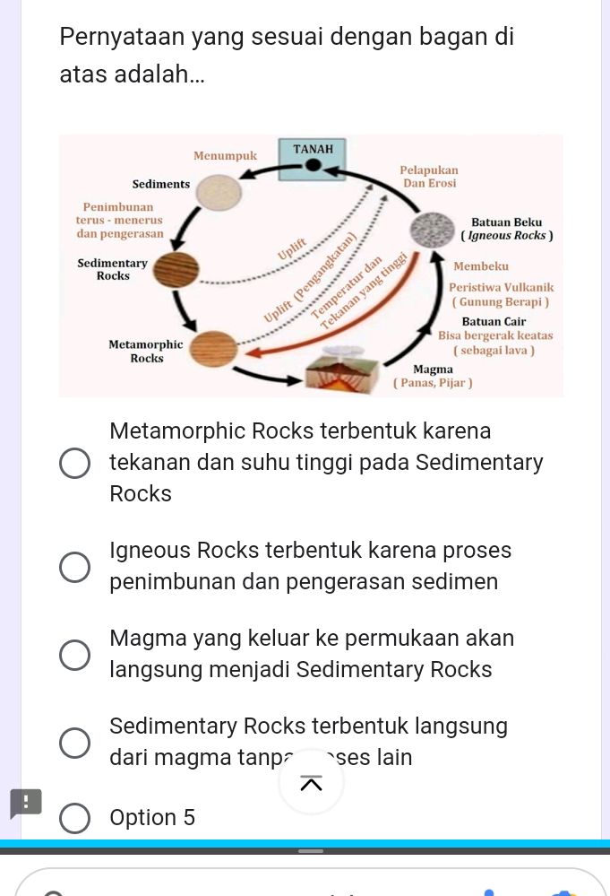 Pernyataan yang sesuai dengan bagan di atas | StudyX
