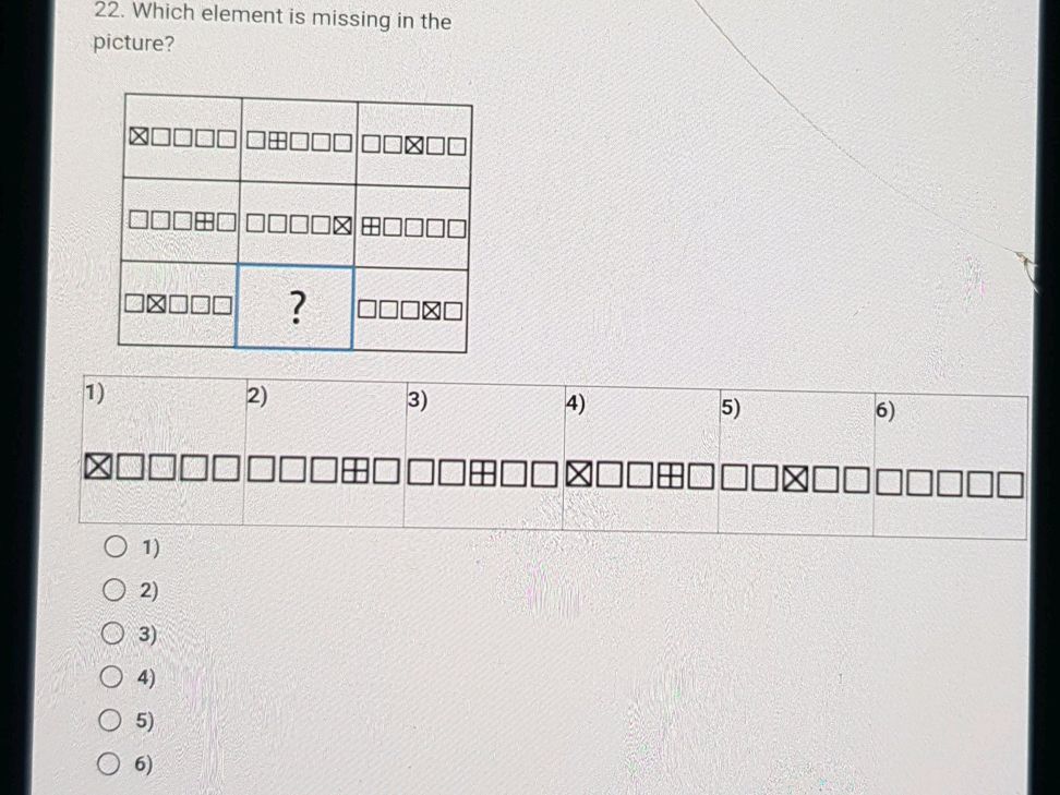 22.Which element is missing in the picture? | StudyX