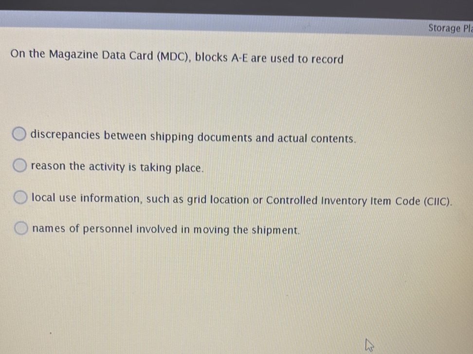 Magazine Data Card.pdf On the Magazine Data Card (MDC), blocks A-E