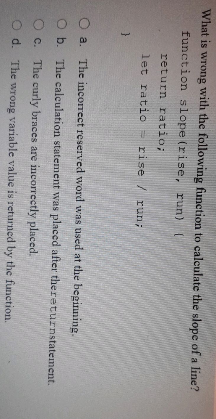 What is wrong with the following function to | StudyX