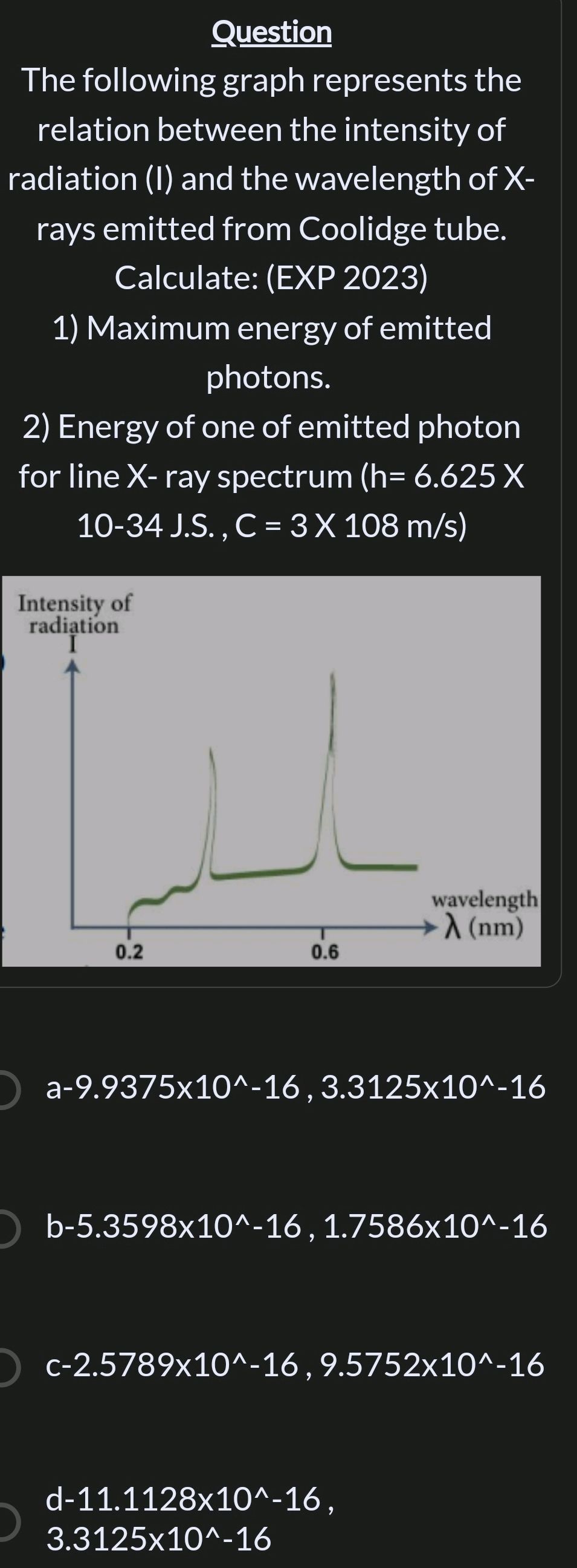 Question The following graph represents the | StudyX
