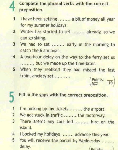 4 Complete the phrasal verbs with the | StudyX