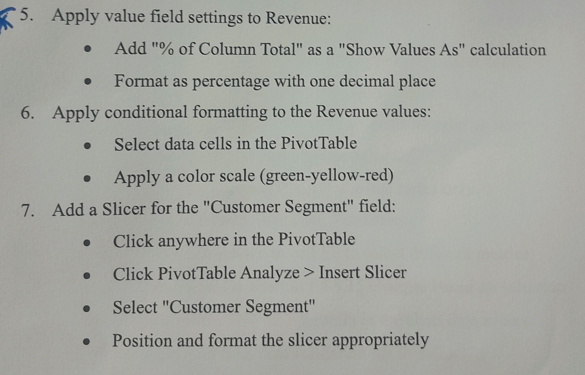 5. Apply value field settings to Revenue: * | StudyX