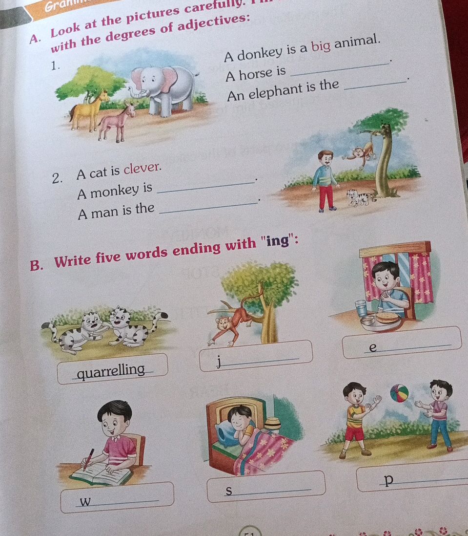 A. Look at the pictures carefully. Fill in | StudyX