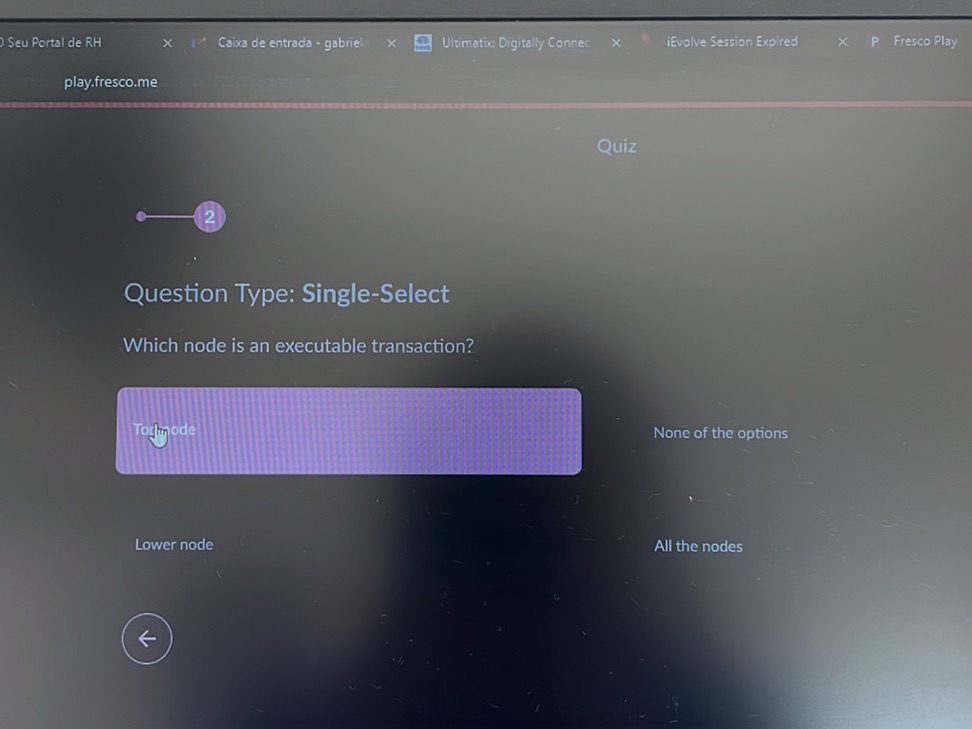Exe Select Question Type: Single-Select Which node is | StudyX